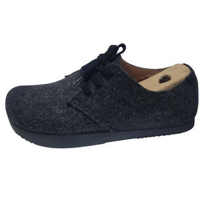 KALSO: EARTH "FAROE LOKAH" BLACK WOOL WOMEN Shoes Negative Heel Size 9